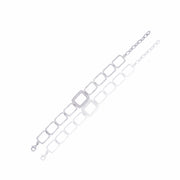 Contemporary Geometric Link Bracelet